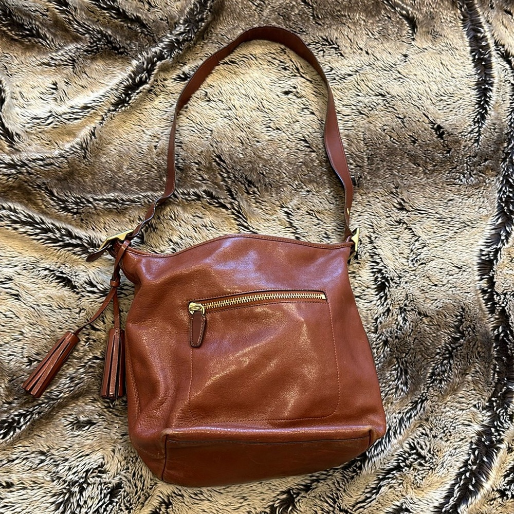 COACH Legacy Tassel Duffle 19889 Leather Crossbody Bag